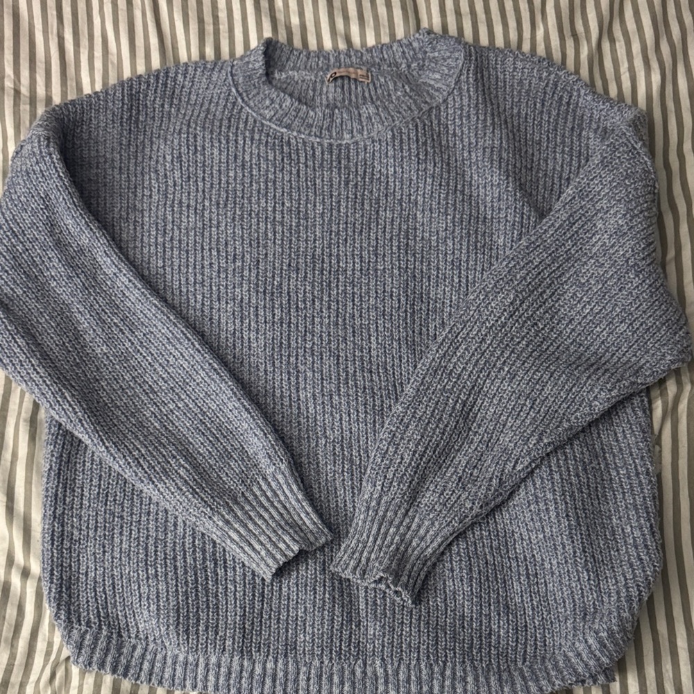 Cozy Blue Knit Sweater